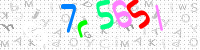 Blue Captcha Image