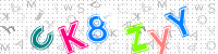 Blue Captcha Image