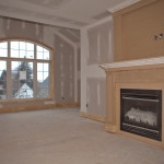 sitting room with fireplace